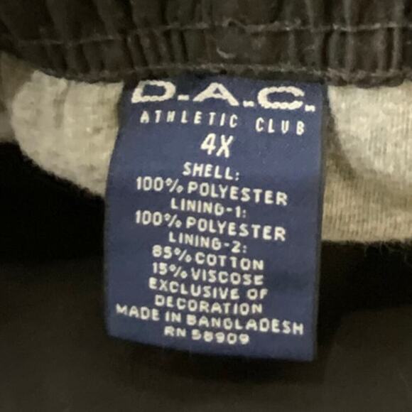 DAC Athletic Club Track Pants Womens 4X High Rise Ankle Zip Pull On Minimalist - Picture 9 of 9